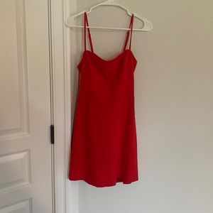 Red Backless Tied Mini Dress WORN ONCE